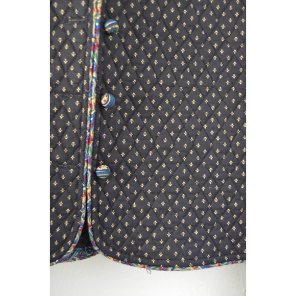 Vera Bradley Black Quilted Jacket with Multicolor Accents - Picture 3 of 6